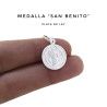 Colgante Medalla de San Benito Protector en Plata de Ley 925mls