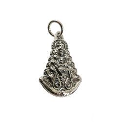 Colgante de la Virgen del Rocío Mediana en Plata de Ley 925mls