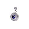 Colgante Ojo Turco con Greca en Plata de Ley 925mls