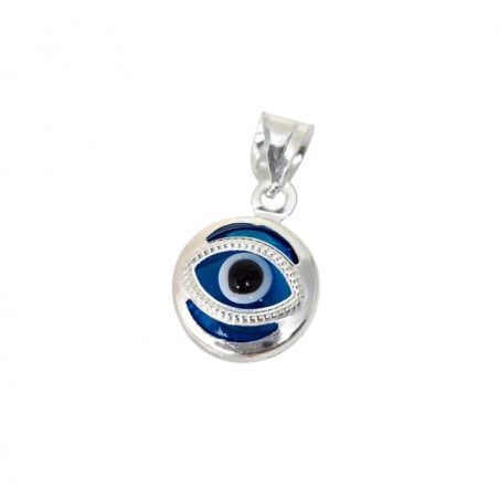 Colgante Ojo Turco en Plata de Ley 925mls