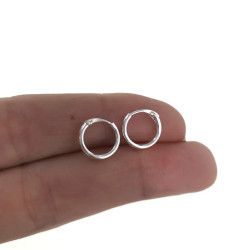Aros Lisos de 10mm en Plata de Ley 925mls