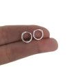 Aros Lisos de 10mm en Plata de Ley 925mls