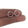 Aros Lisos de 12mm en Plata de Ley 925mls