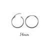 Aros Lisos de 14mm en Plata de Ley 925mls