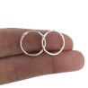Aros Lisos de 16mm en Plata de Ley 925mls