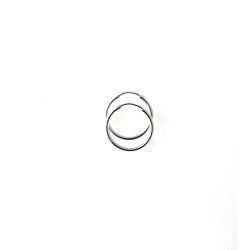 Aros Lisos de 18mm en Plata de Ley 925mls