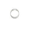 Aros Lisos de 25mm en Plata de Ley 925mls