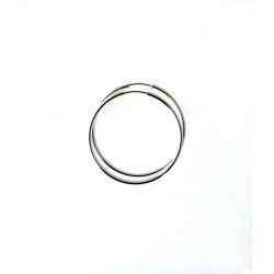 Aros Lisos de 30mm en Plata de Ley 925mls