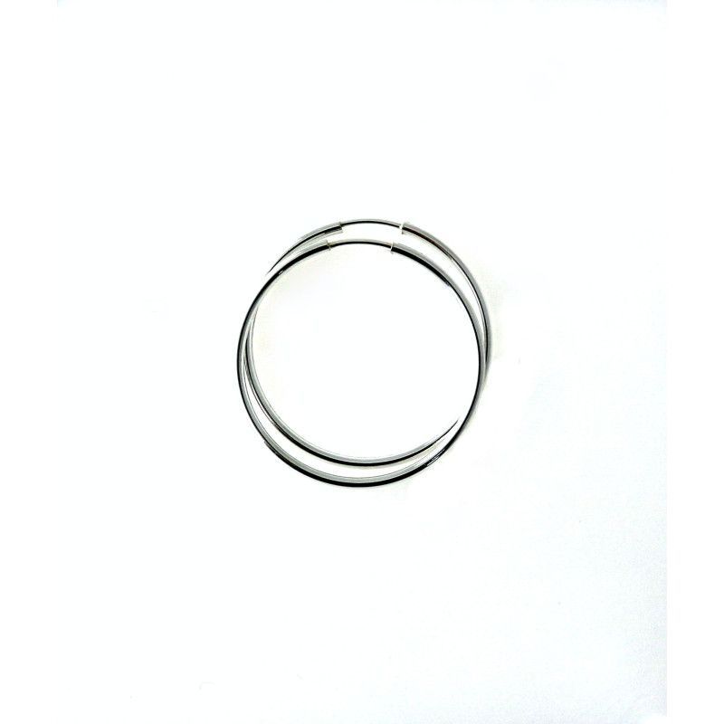 Aros Lisos de 30mm en Plata de Ley 925mls