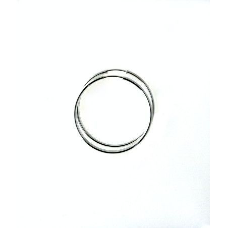 Aros Lisos de 30mm en Plata de Ley 925mls