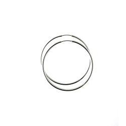 Aros Lisos de 35mm en Plata de Ley 925mls