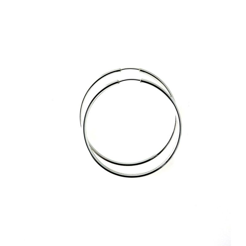 Aros Lisos de 35mm en Plata de Ley 925mls