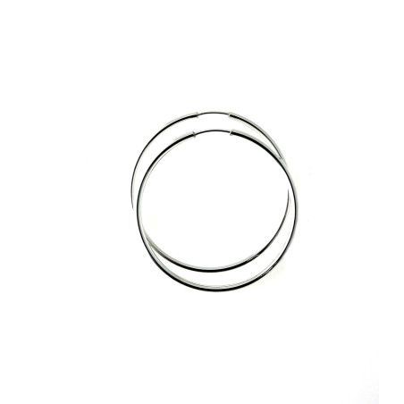 Aros Lisos de 35mm en Plata de Ley 925mls