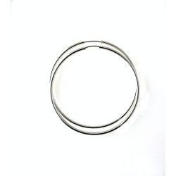 Aros Lisos de 45mm en Plata de Ley 925mls