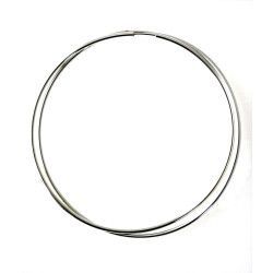 Aros Lisos de 70mm en Plata de Ley 925mls