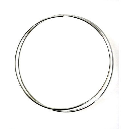 Aros Lisos de 70mm en Plata de Ley 925mls
