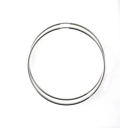 Aros Lisos de 55mm en Plata de Ley 925mls