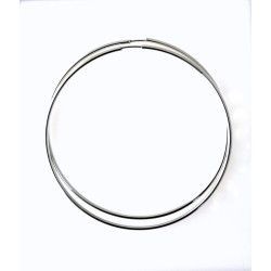 Aros Lisos de 65mm en Plata de Ley 925mls