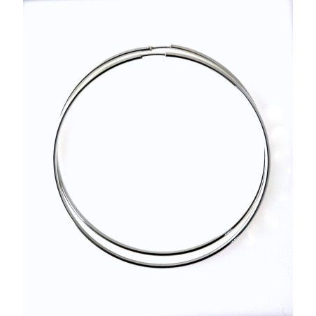 Aros Lisos de 65mm en Plata de Ley 925mls