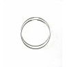 Aros Lisos de 40mm en Plata de Ley 925mls