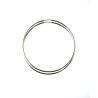 Aros Lisos de 50mm en Plata de Ley 925mls