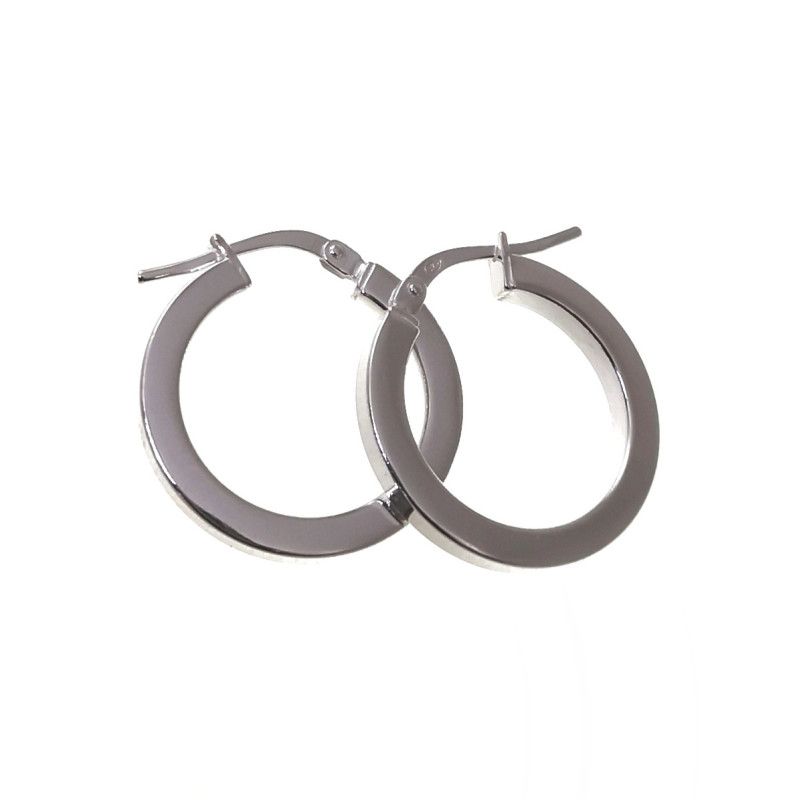 Aros Lisos Redondos en Plata de Ley 925mls