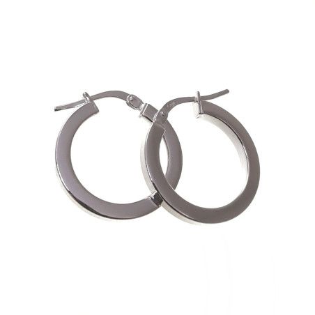 Aros Lisos Redondos en Plata de Ley 925mls