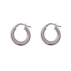 Aros Lisos Redondos en Plata de Ley 925mls