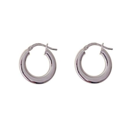 Aros Lisos Redondos en Plata de Ley 925mls