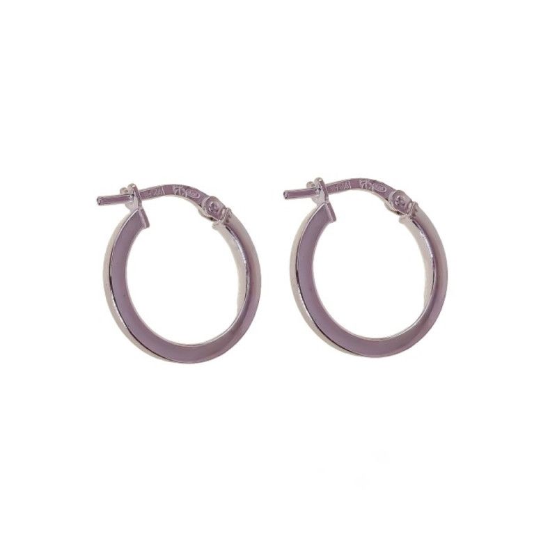 Aros Lisos Redondos en Plata de Ley 925mls