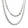 Cadena 60cm Calabrote en Plata de Ley 925mls