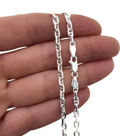 Cadena 60cm Marina en Plata de Ley 925mls