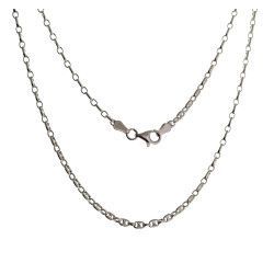 Cadena 50cm Calabrote en Plata de Ley 925mls