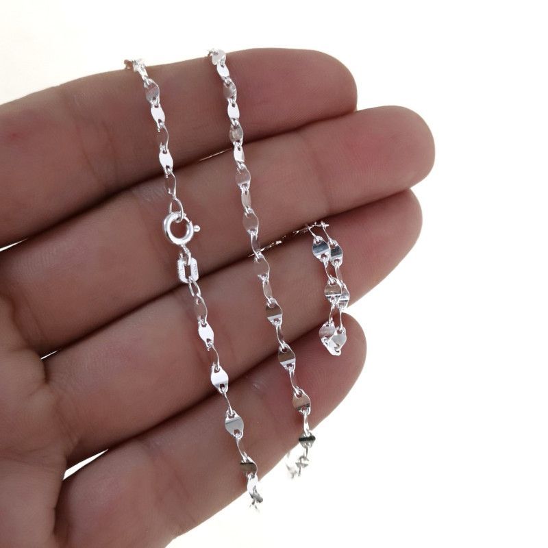 Cadena 50cm Lumina en Plata de Ley 925mls