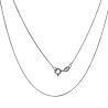 Cadena 50cm Veneciana Cuadrada Rodiada en Plata de Ley 925mls