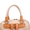 Mochila de Rafia y Polipiel Beige y Apricot – Estilo y Elegancia