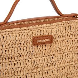 Bolso Bandolera de Rafia y Polipiel – Estilo y Elegancia