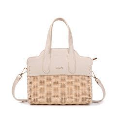 Bolso Bandolera de Rafia y Polipiel | Diseño y Elegancia