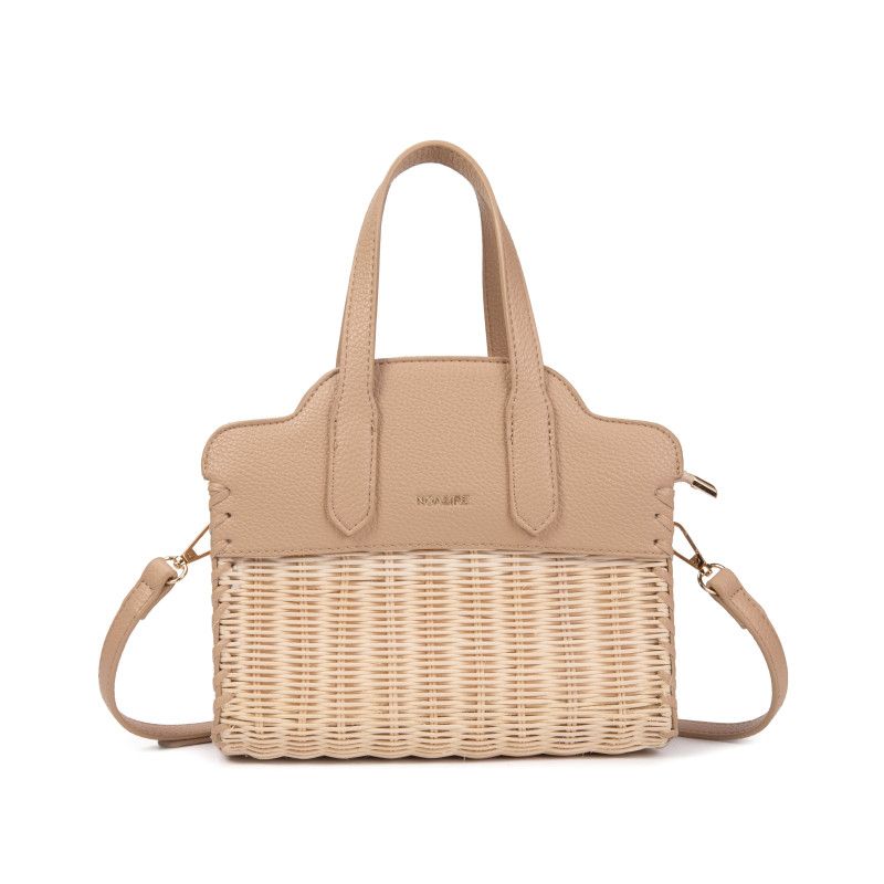 Bolso Bandolera de Rafia y Polipiel | Diseño y Elegancia