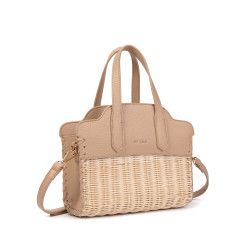Bolso Bandolera de Rafia y Polipiel | Diseño y Elegancia
