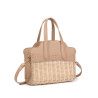 Bolso Bandolera de Rafia y Polipiel | Diseño y Elegancia