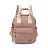 Mochila de Polipiel Negro, Apricot y Kaki | Estilo y Elegancia