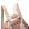 Mochila de Polipiel Negro, Apricot y Kaki | Estilo y Elegancia
