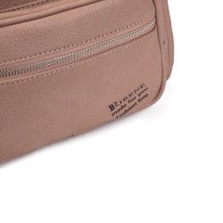 Mochila de Polipiel Negro, Apricot y Kaki | Estilo y Elegancia