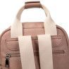 Mochila de Polipiel Negro, Apricot y Kaki | Estilo y Elegancia
