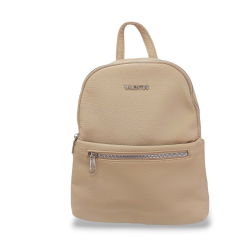 Mochila de Polipiel Beige y Taupe | Estilo y Elegancia