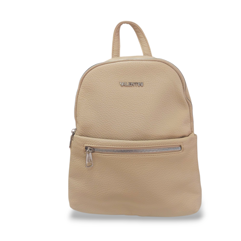 Mochila de Polipiel Beige y Taupe | Estilo y Elegancia