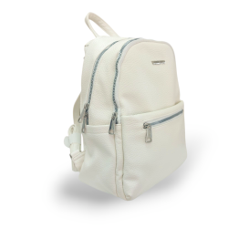Mochila de Polipiel Beige y Taupe | Estilo y Elegancia