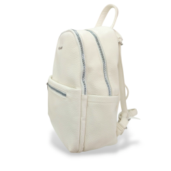 Mochila de Polipiel Beige y Taupe | Estilo y Elegancia