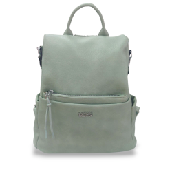 Mochila de Polipiel Rojo y Verde | Estilo y Elegancia